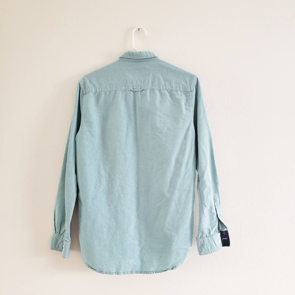Blue Long-sleeve Button-down Shirt - Picture 2 of 3